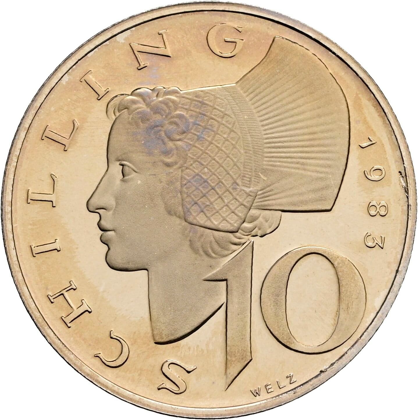 10 Schilling 1983 – Vorderseite