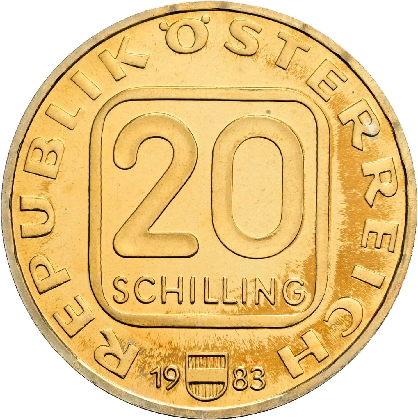 20 Schilling 1983 – Vorderseite