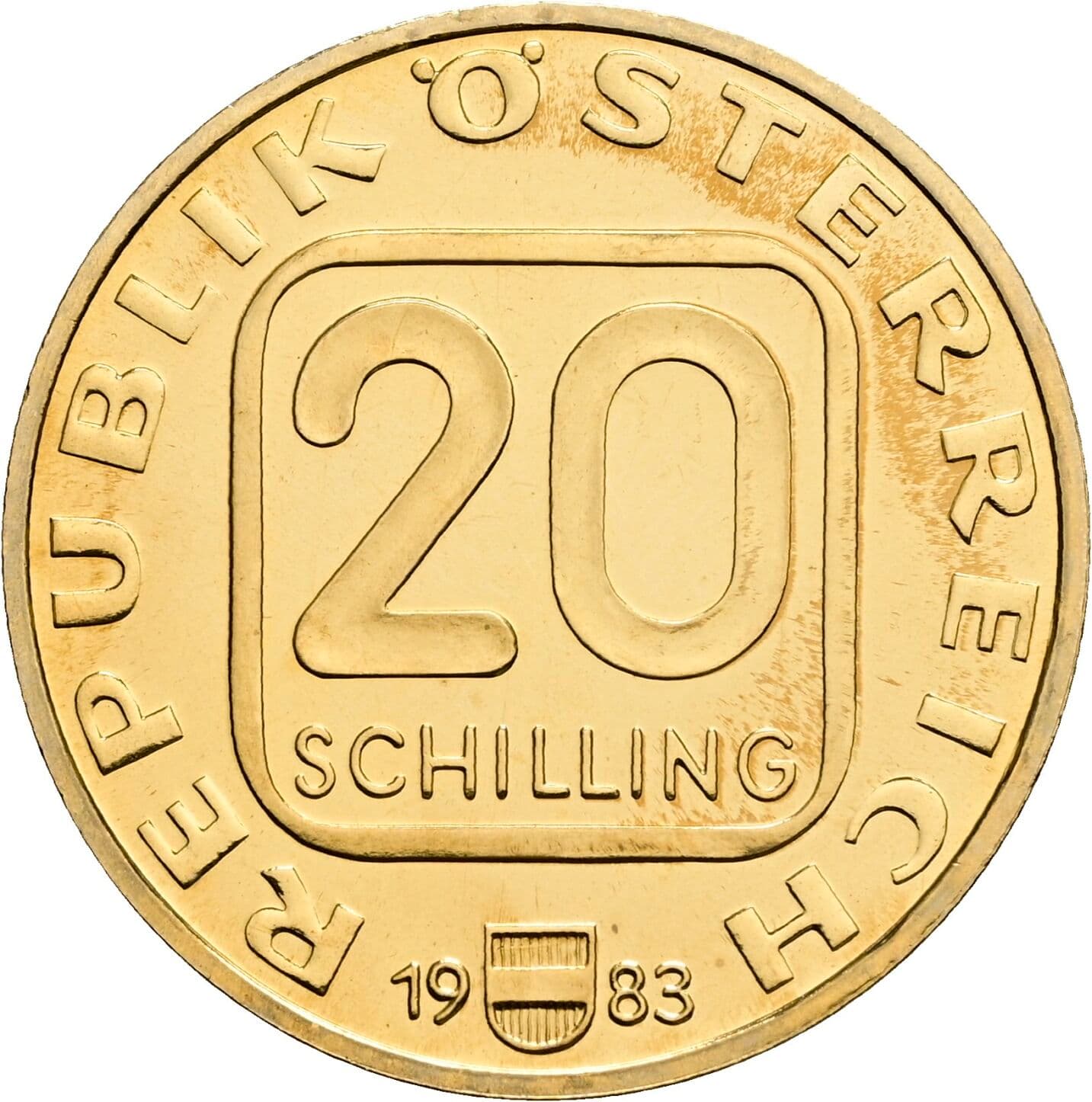 20 Schilling 1983 – Vorderseite