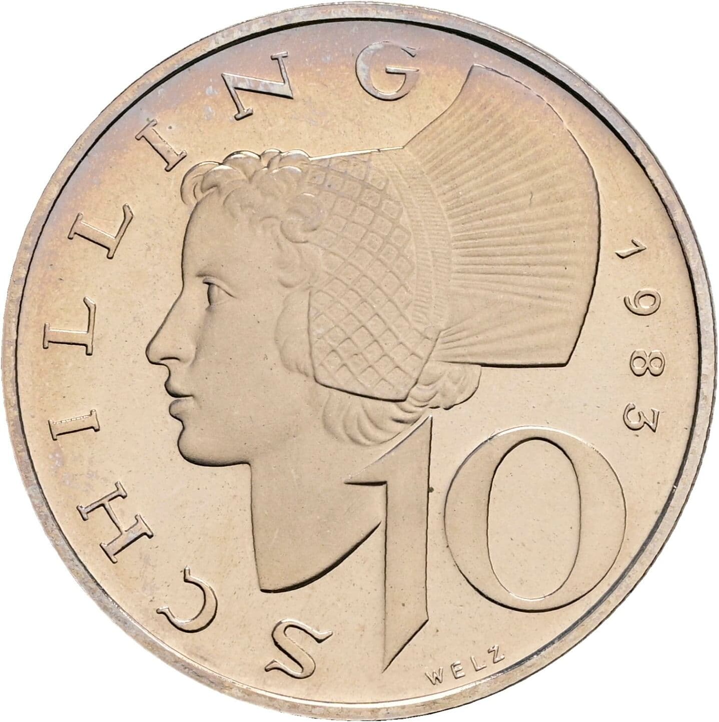 10 Schilling 1983 – Vorderseite