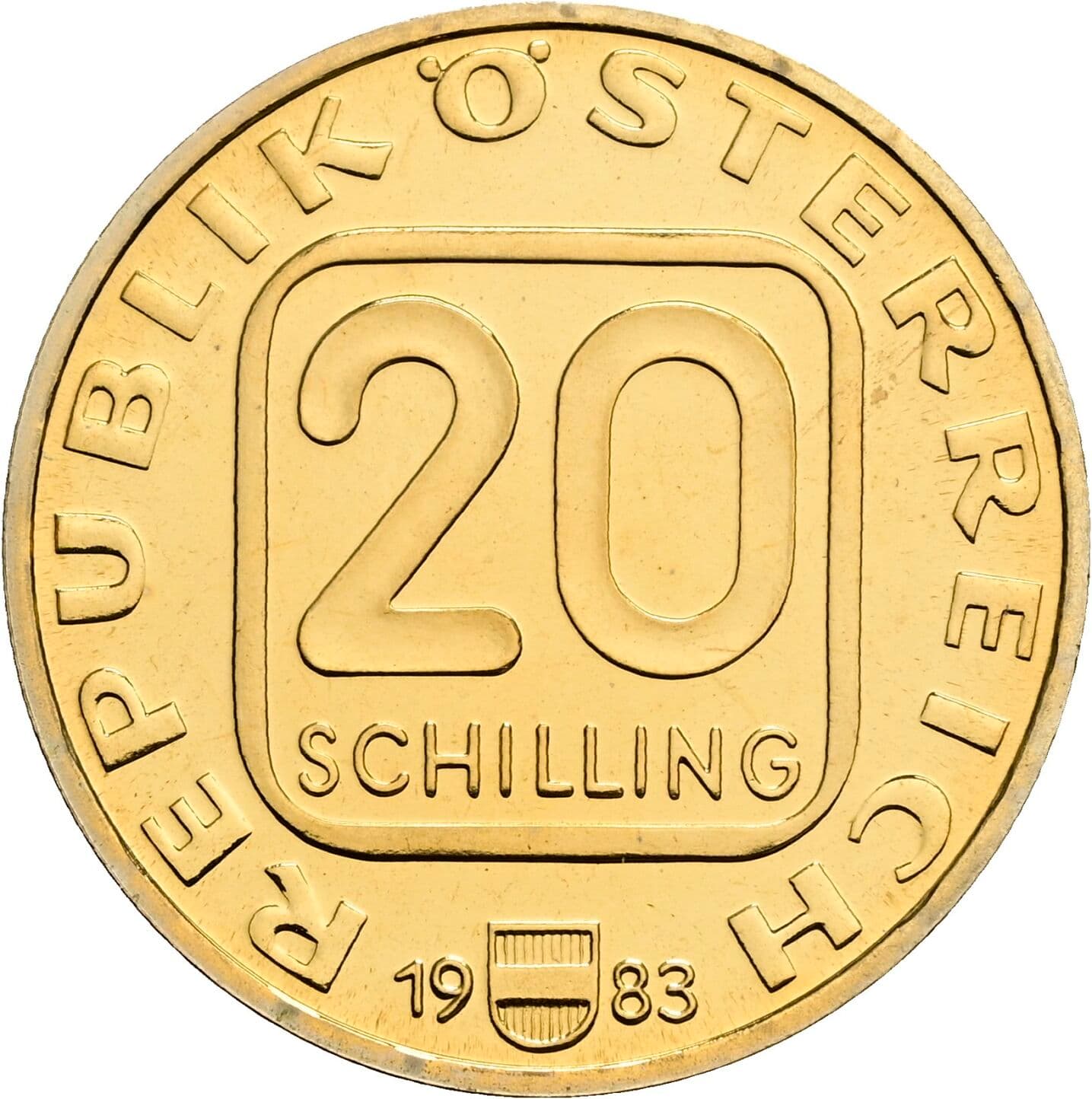 20 Schilling 1983 – Vorderseite