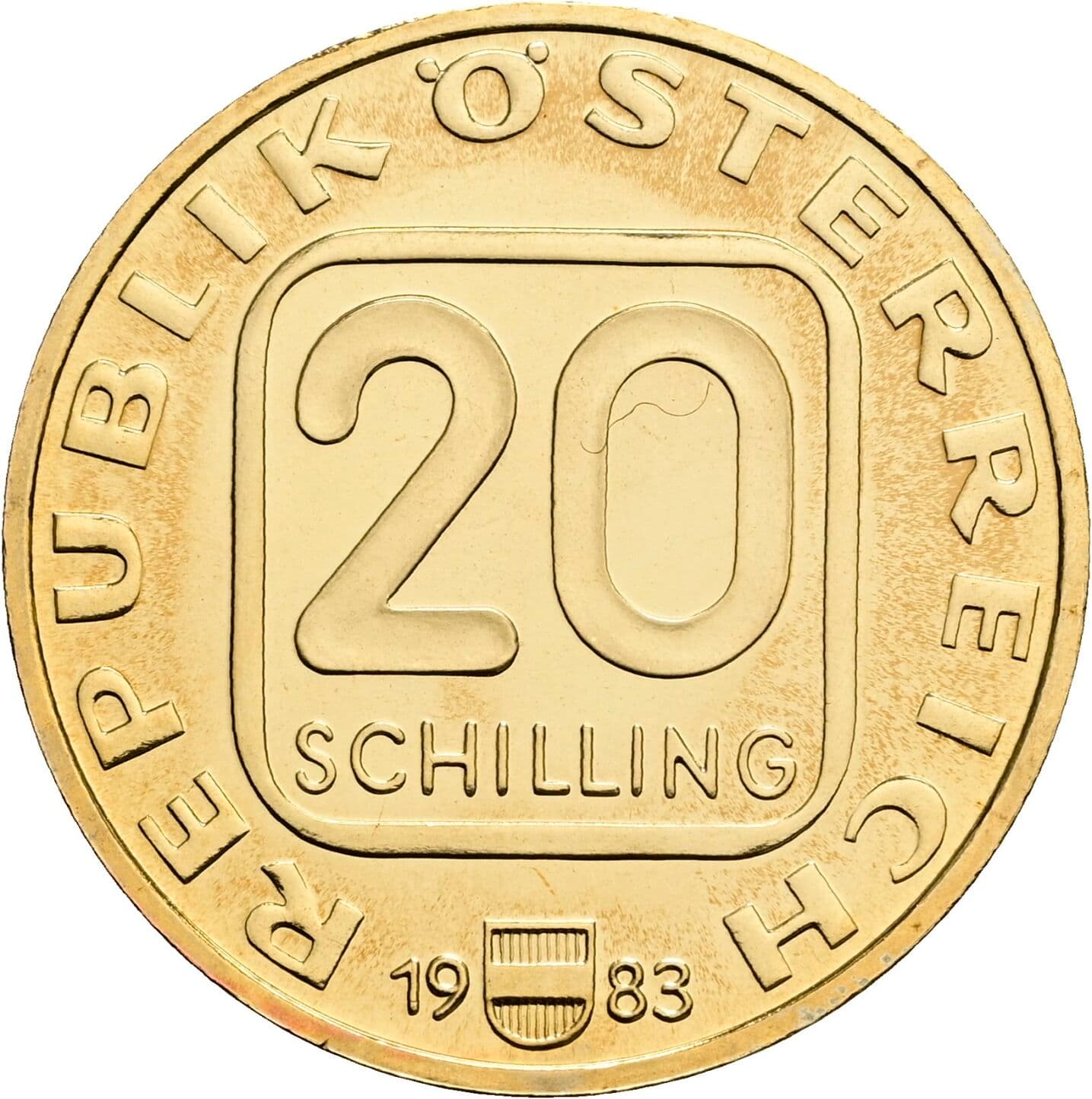 20 Schilling 1983 – Vorderseite