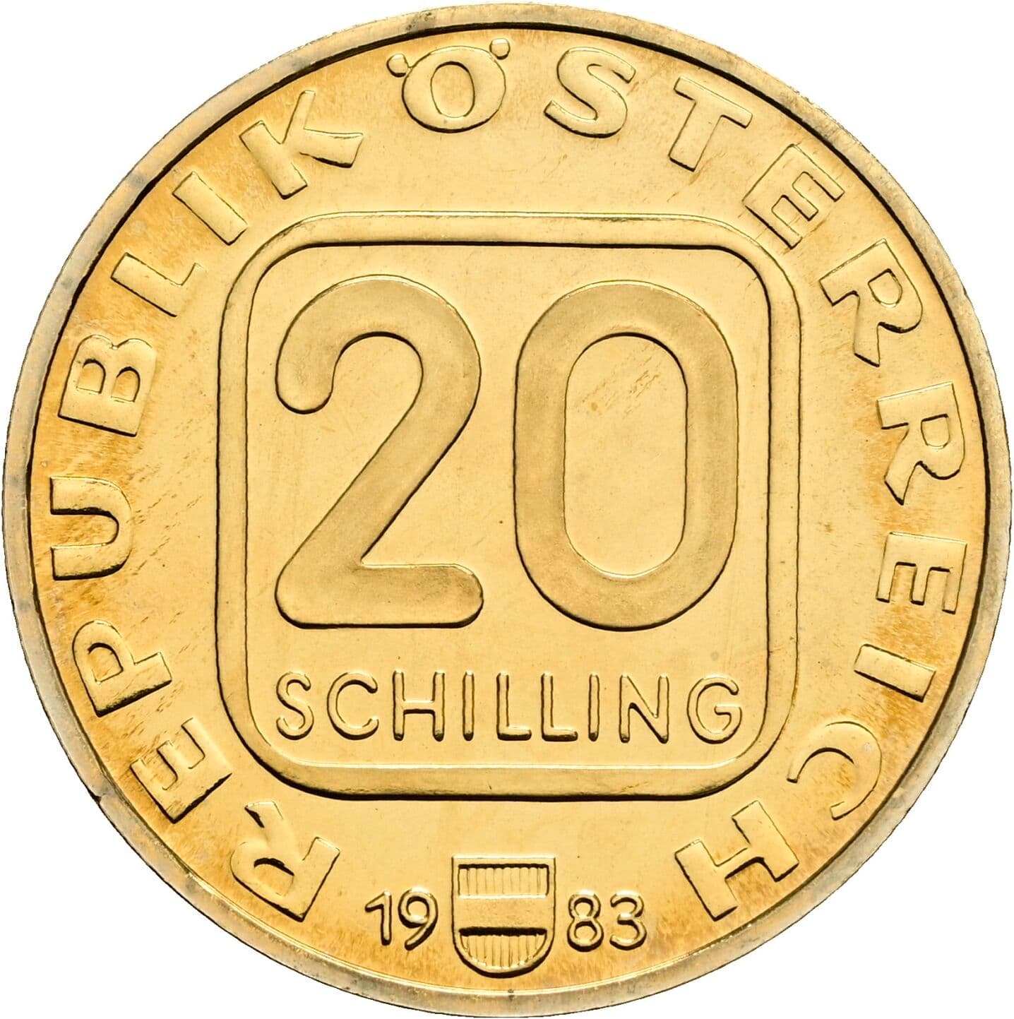 20 Schilling 1983 – Vorderseite