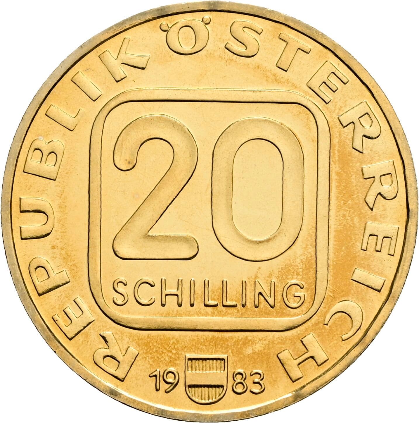 20 Schilling 1983 – Vorderseite