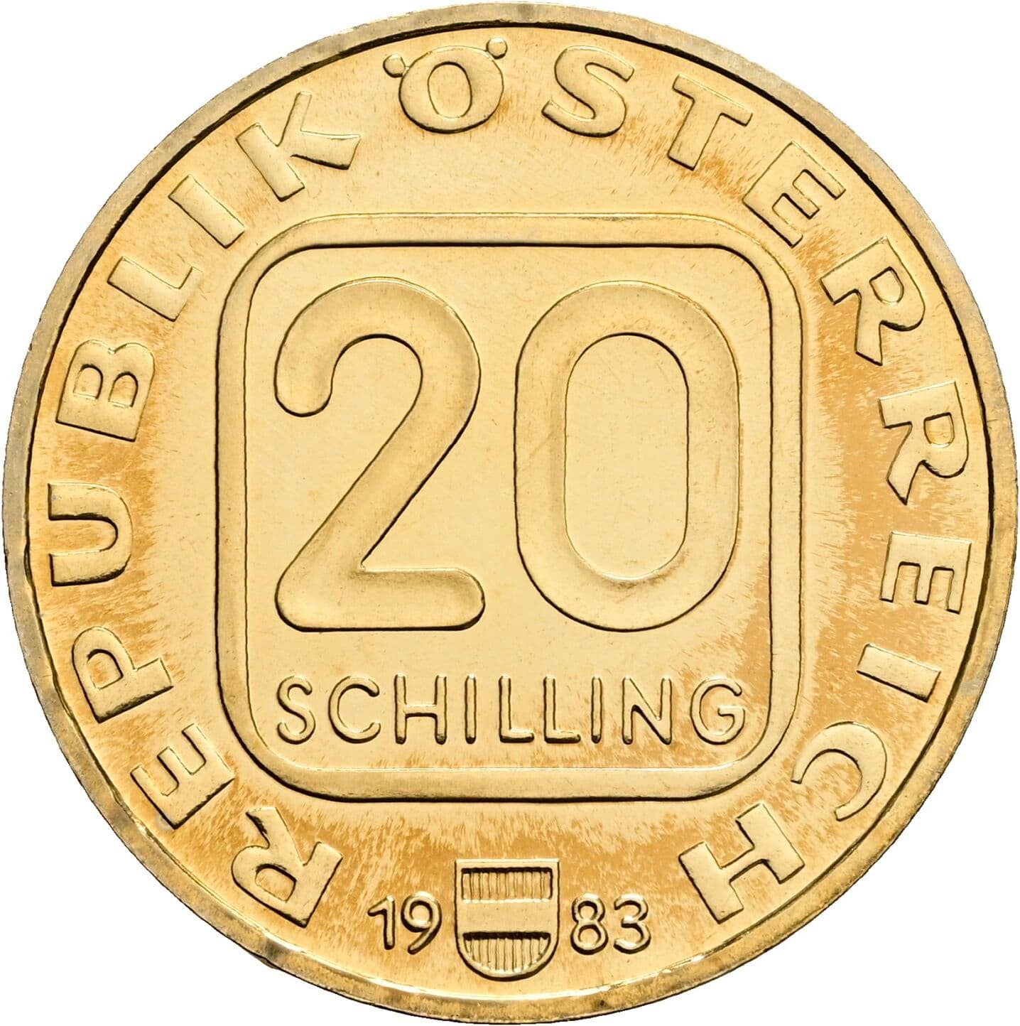 20 Schilling 1983 – Vorderseite