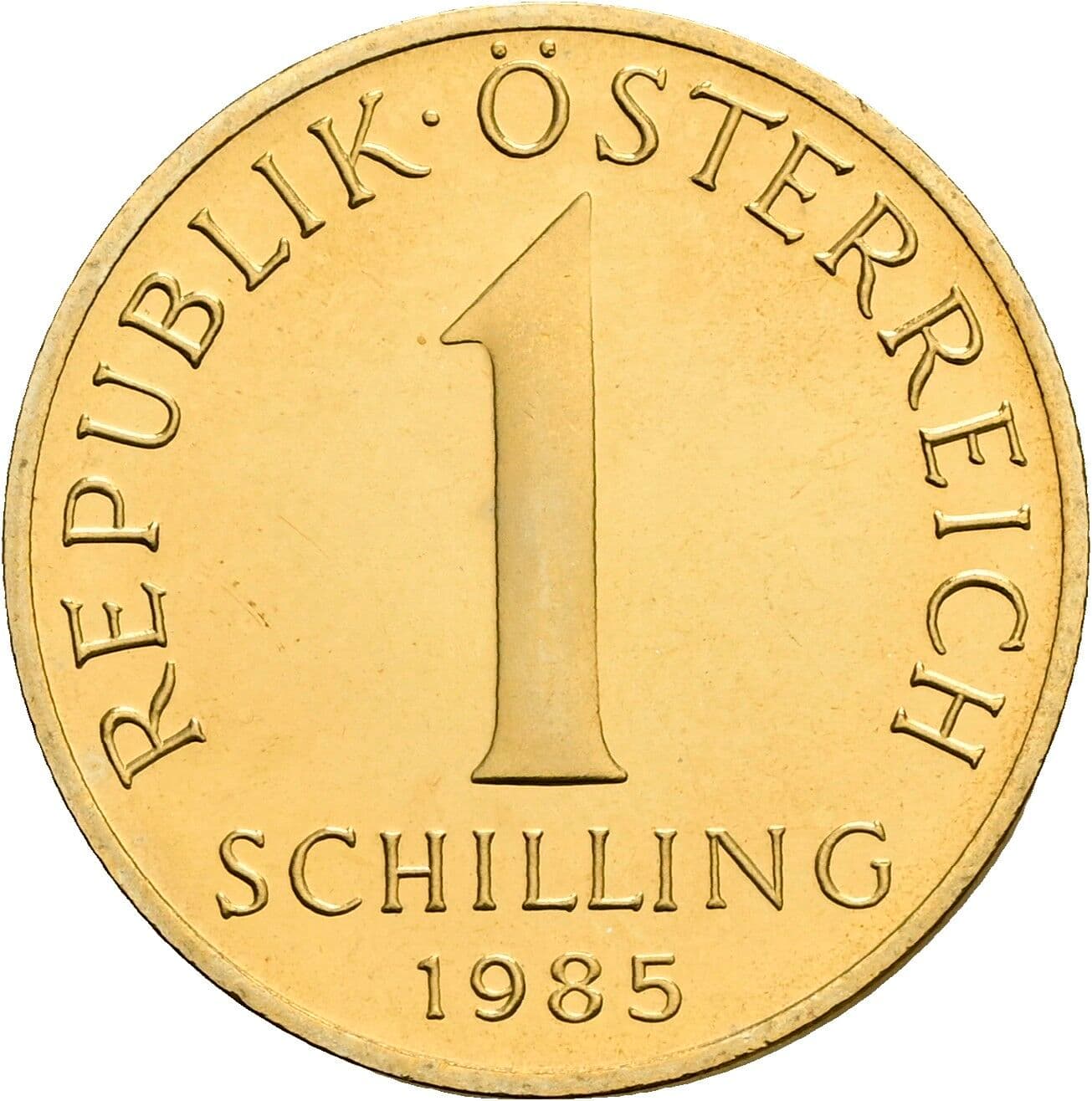 1 Schilling 1985 – Vorderseite