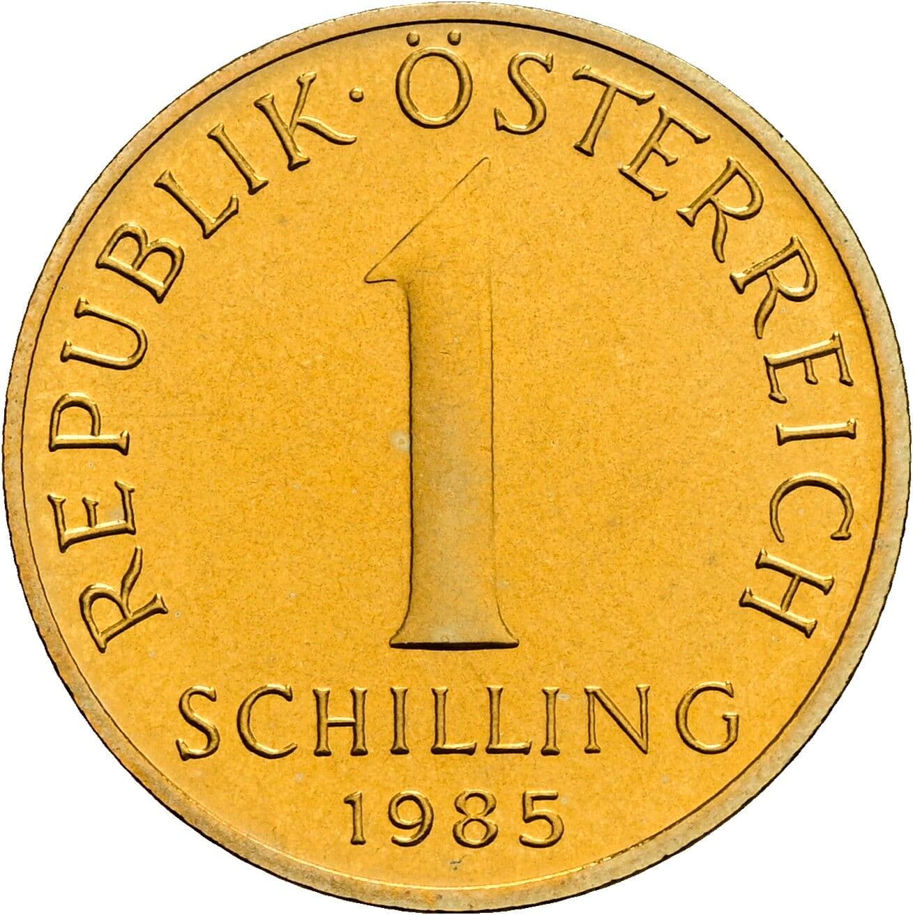 1 Schilling 1985 – Vorderseite