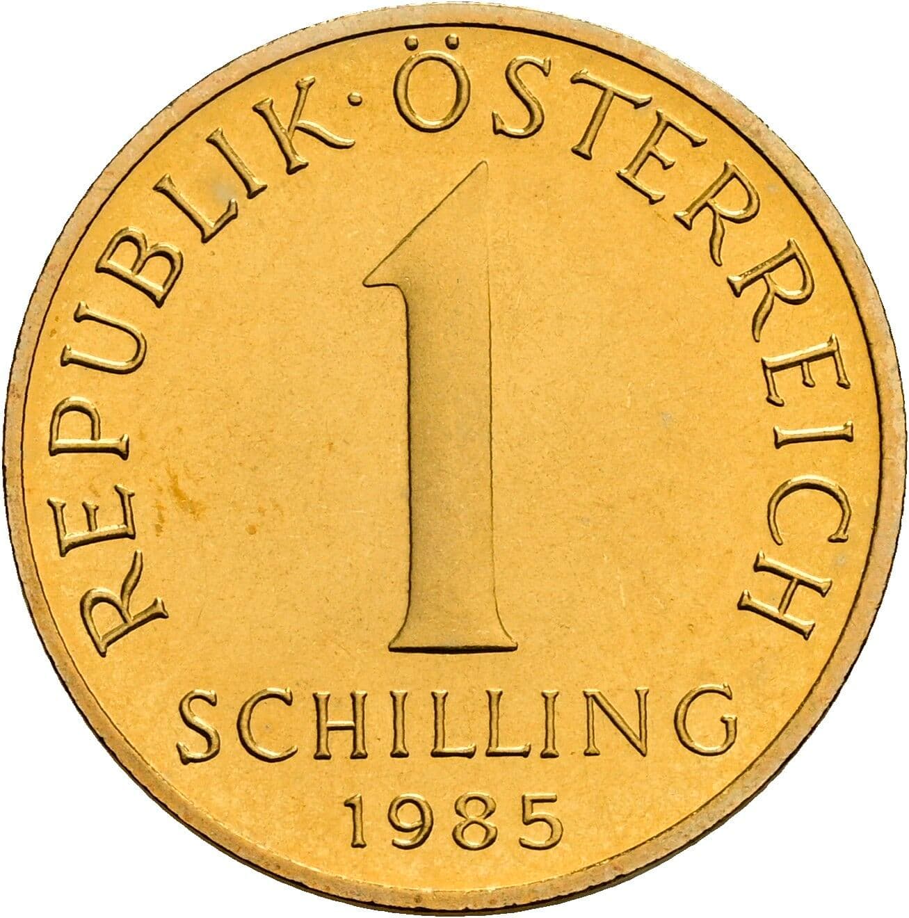 1 Schilling 1985 – Vorderseite