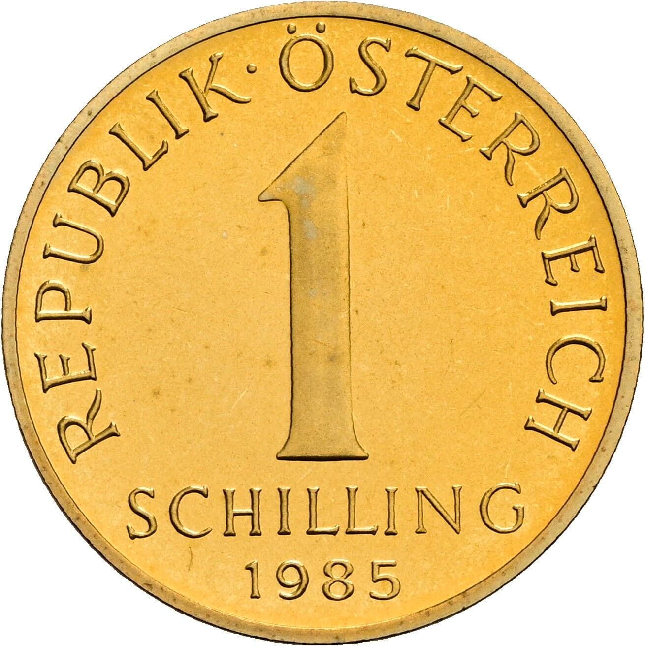 1 Schilling 1985 – Vorderseite
