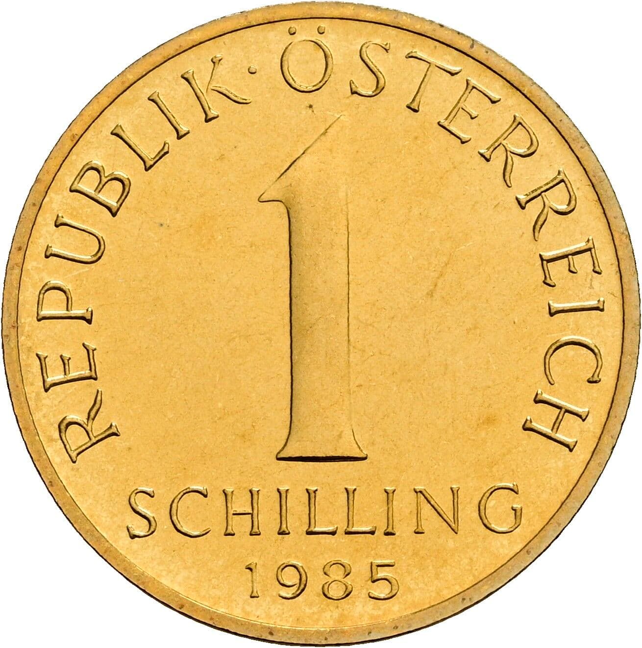 1 Schilling 1985 – Vorderseite