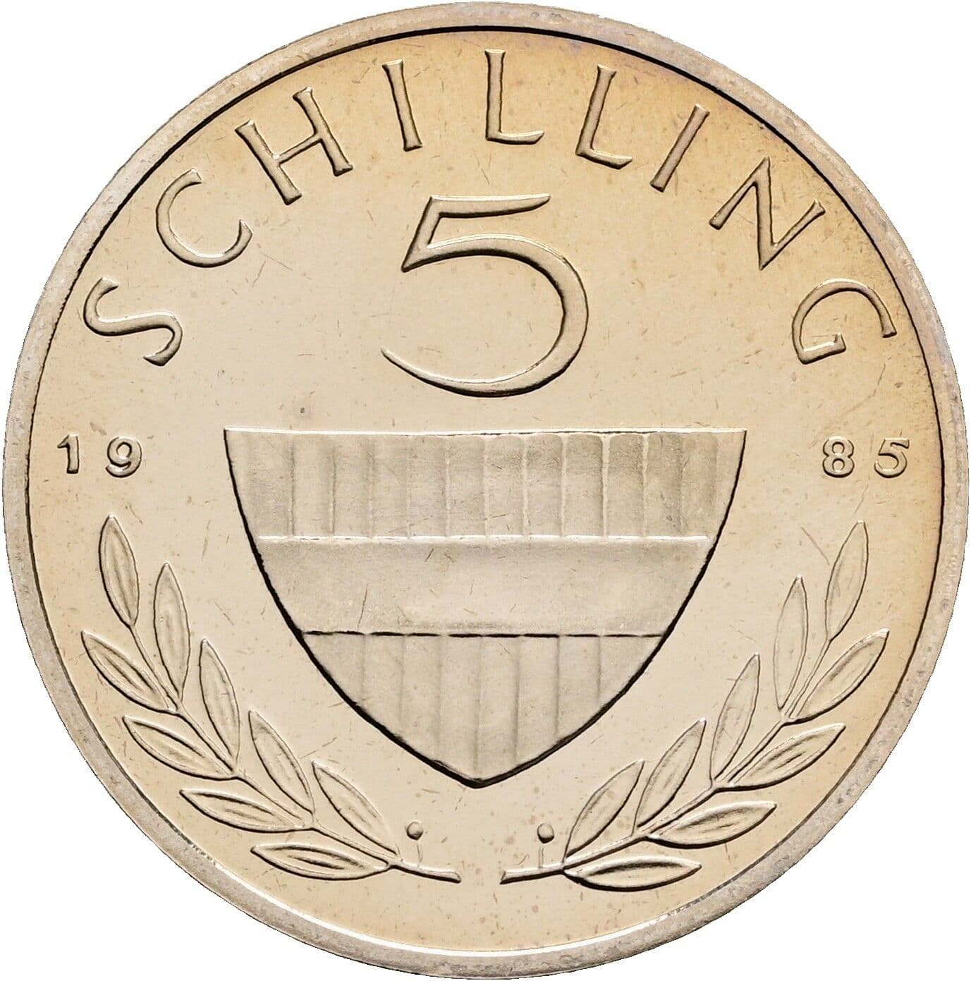 5 Schilling 1985 – Vorderseite