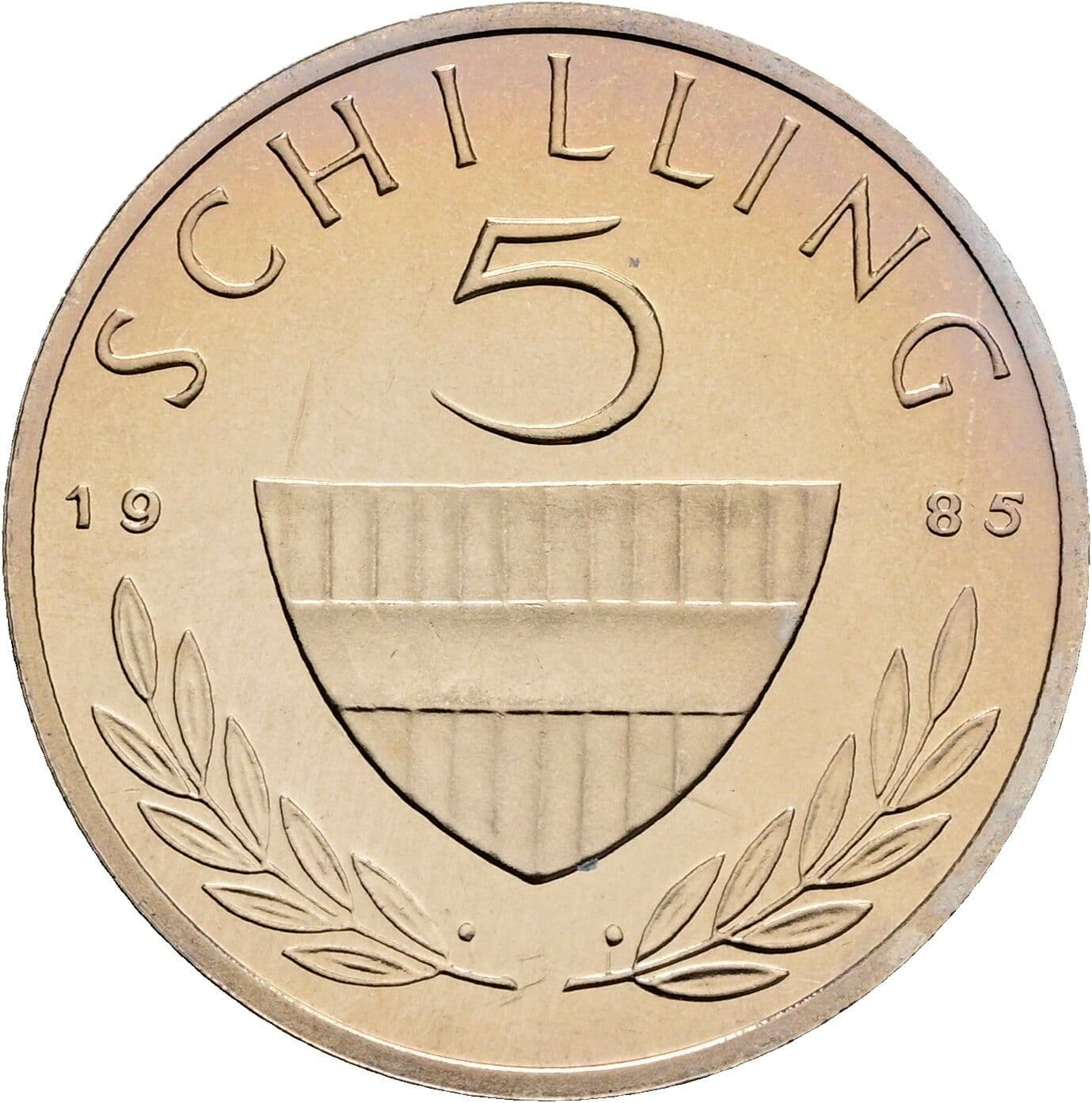 5 Schilling 1985 – Vorderseite