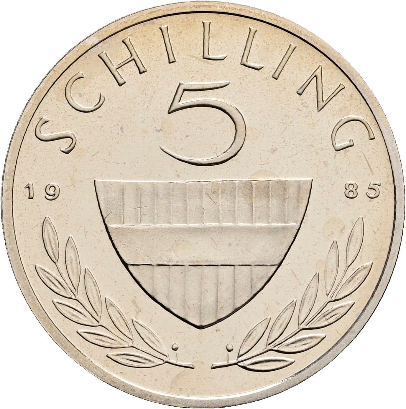 5 Schilling 1985 – Vorderseite