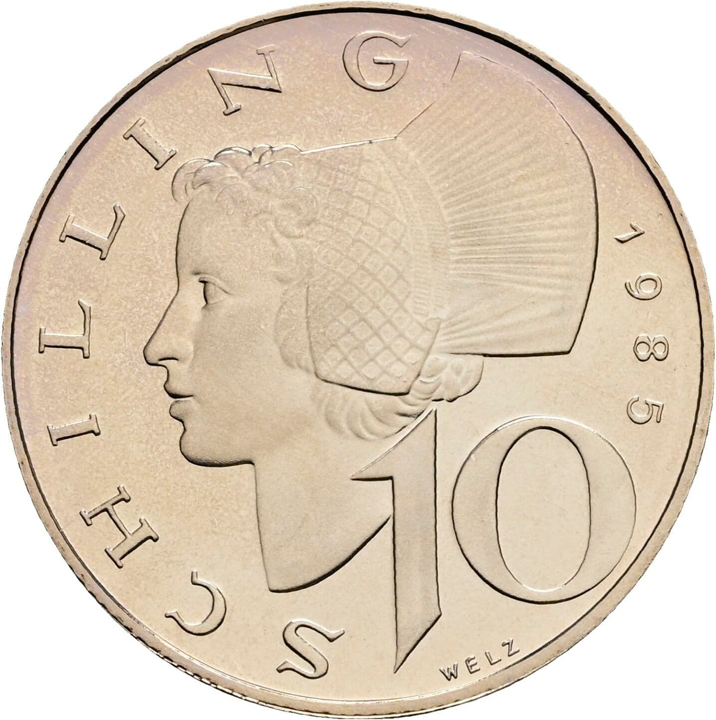 10 Schilling 1985 – Vorderseite