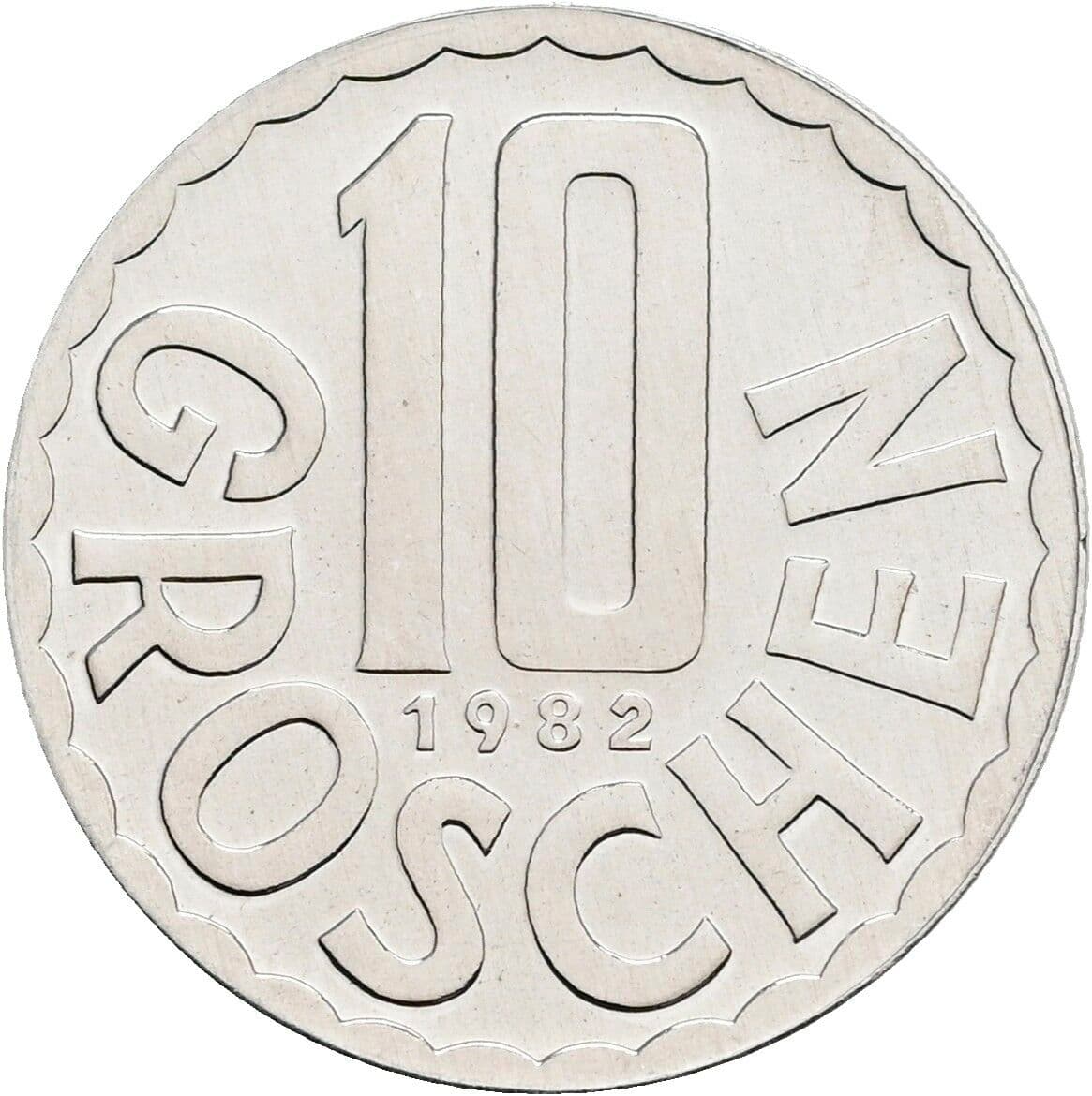 10 Groschen 1982 – Vorderseite