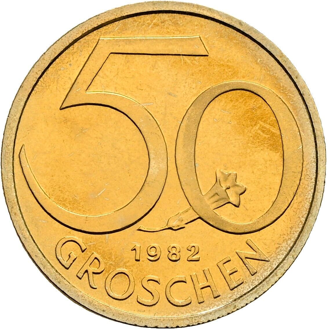 50 Groschen 1982 – Vorderseite