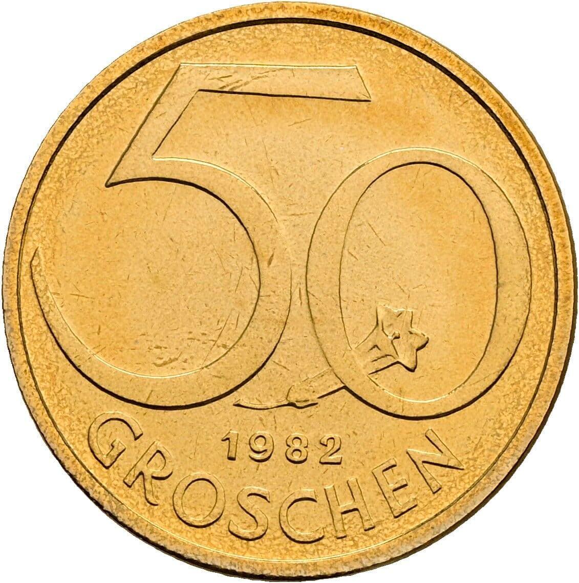 50 Groschen 1982 – Vorderseite