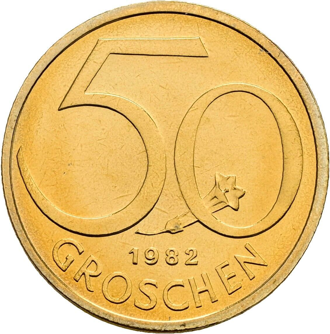 50 Groschen 1982 – Vorderseite
