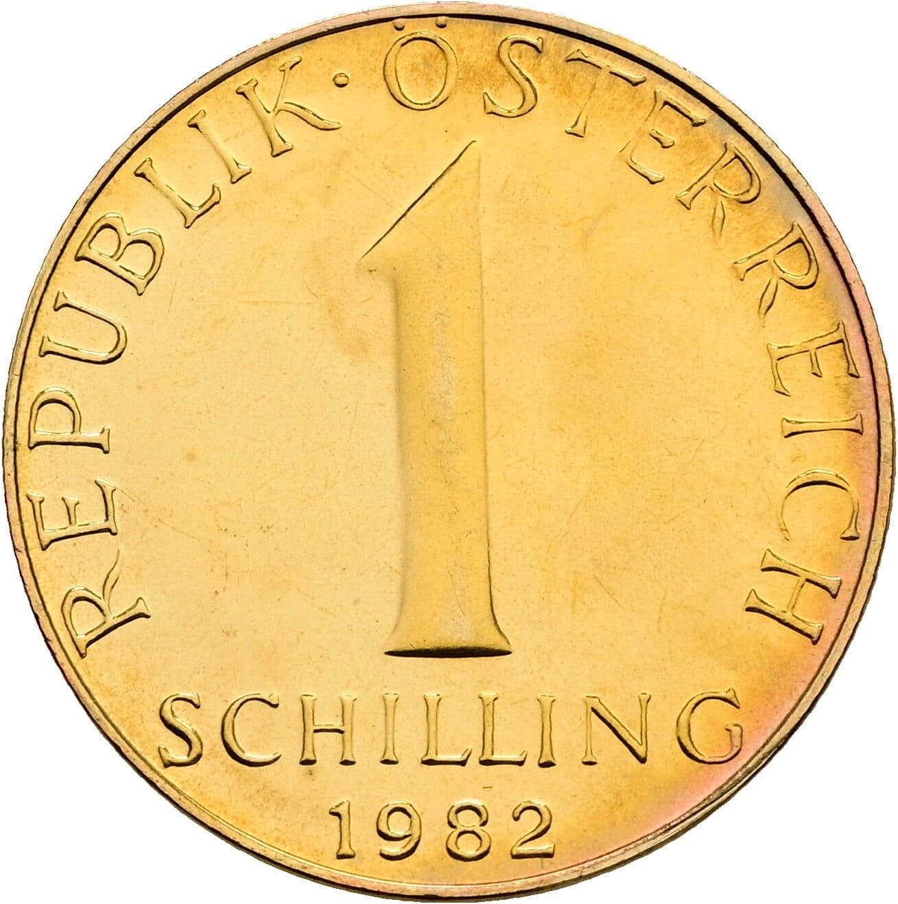 1 Schilling 1982 – Vorderseite
