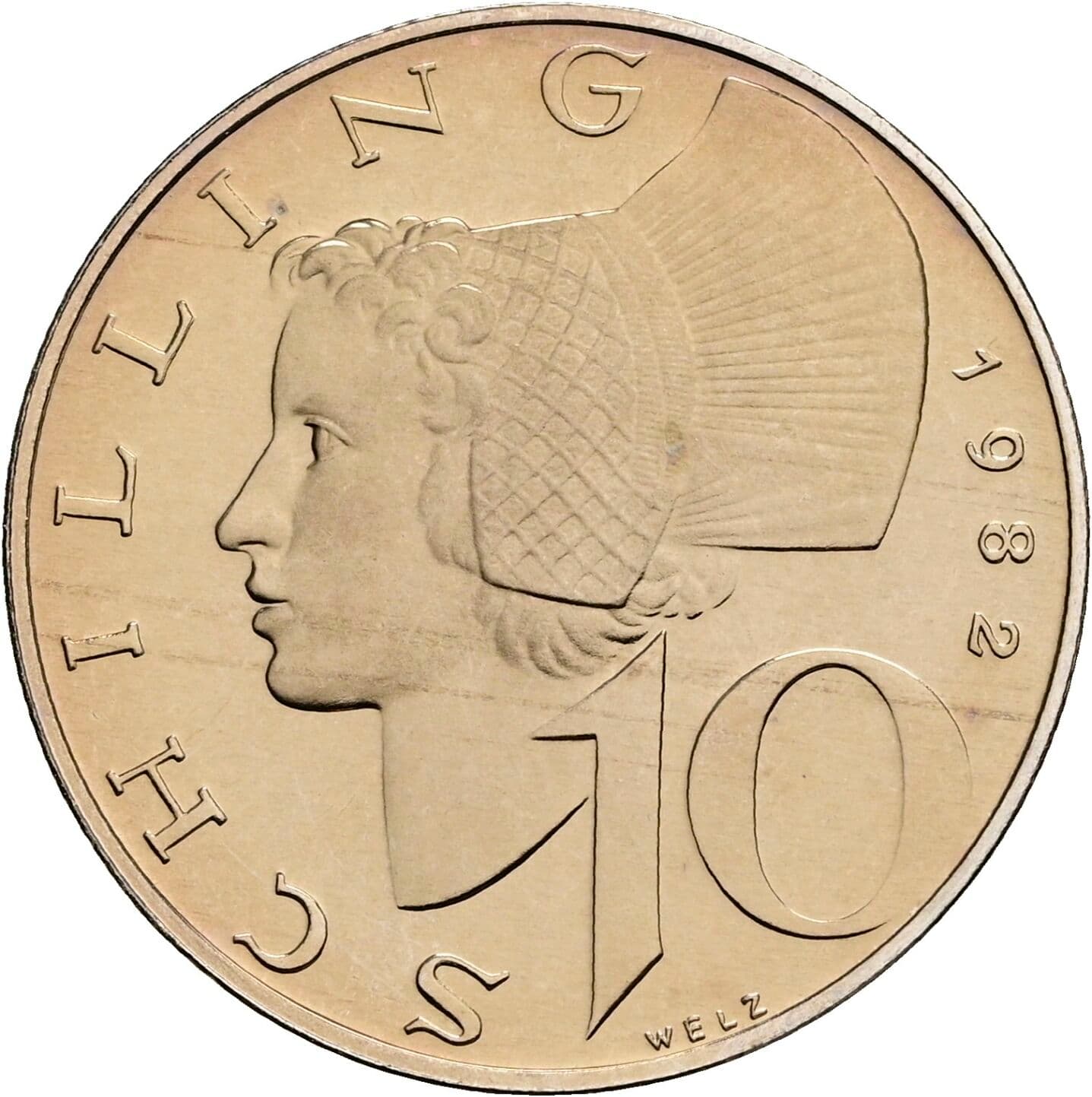 10 Schilling 1982 – Vorderseite