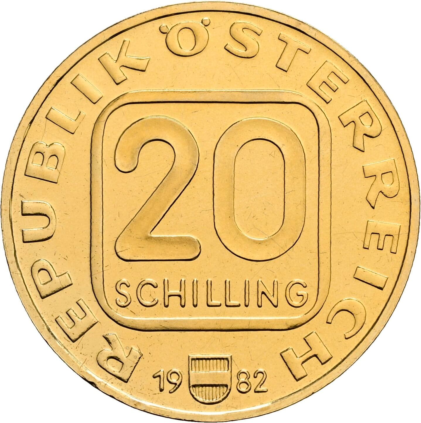 20 Schilling 1982 – Vorderseite