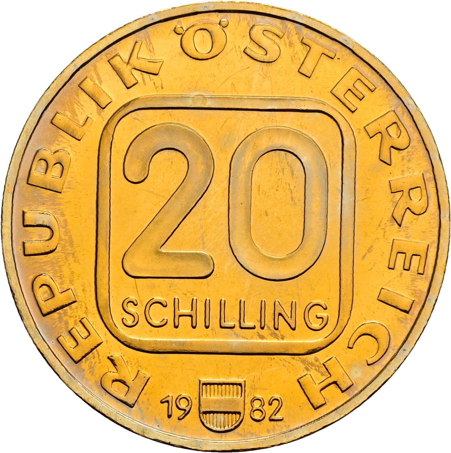 20 Schilling 1982 – Vorderseite