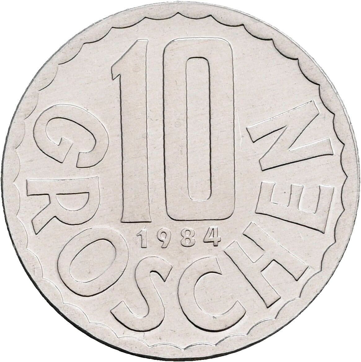 10 Groschen 1984 – Vorderseite