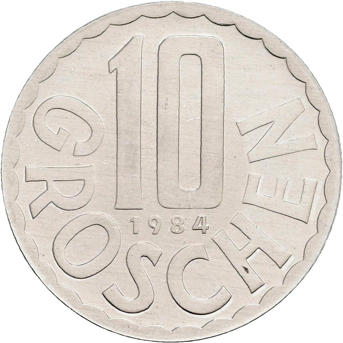 10 Groschen 1984 – Vorderseite