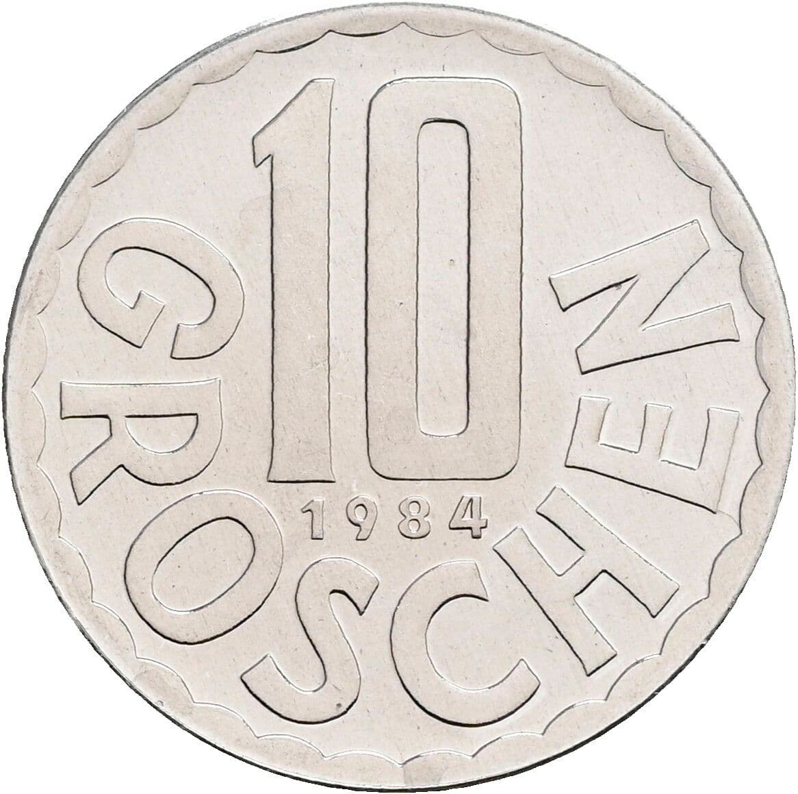 10 Groschen 1984 – Vorderseite