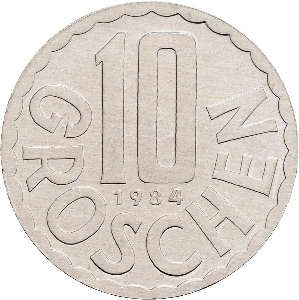 10 Groschen 1984 – Vorderseite