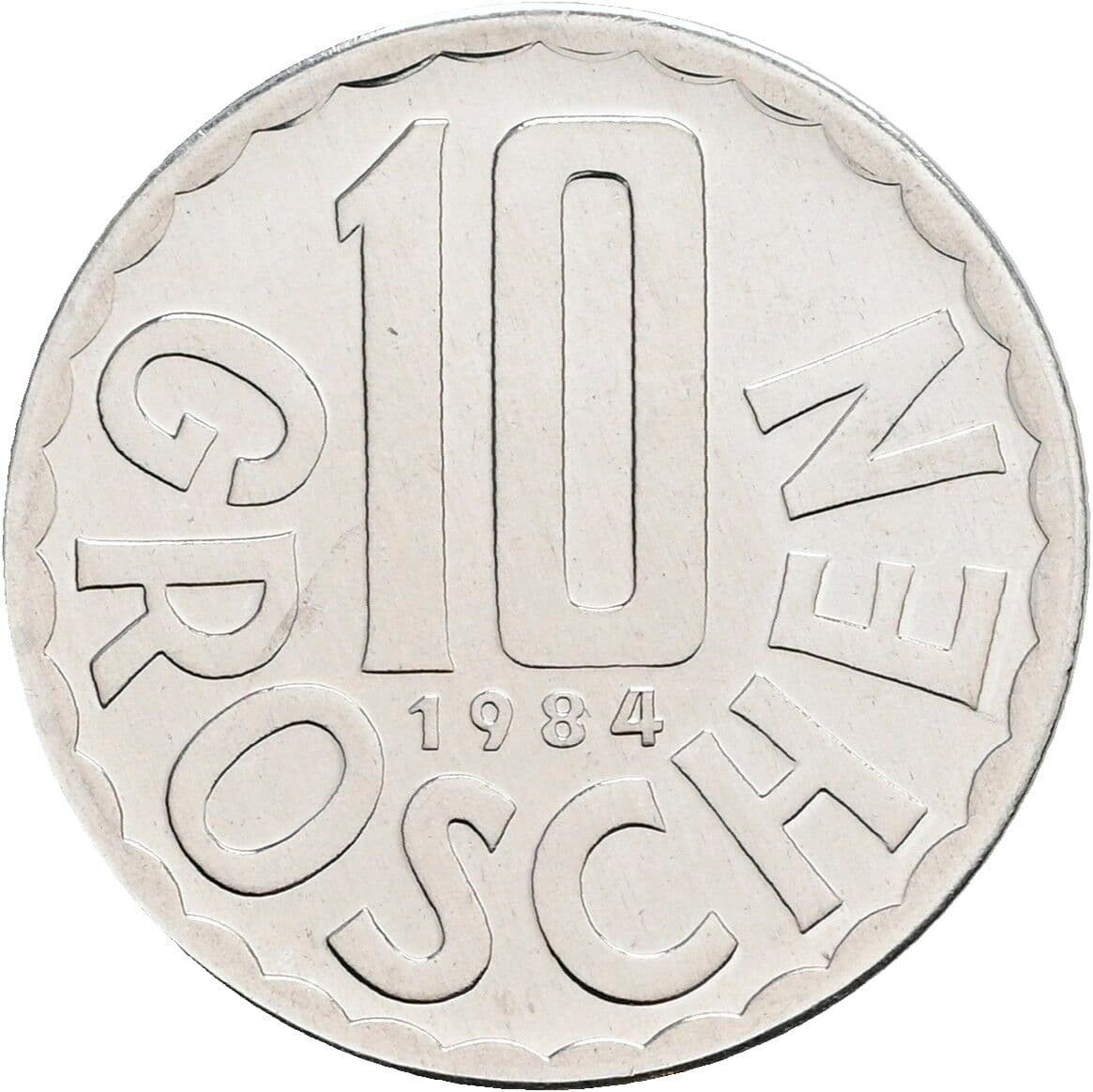 10 Groschen 1984 – Vorderseite