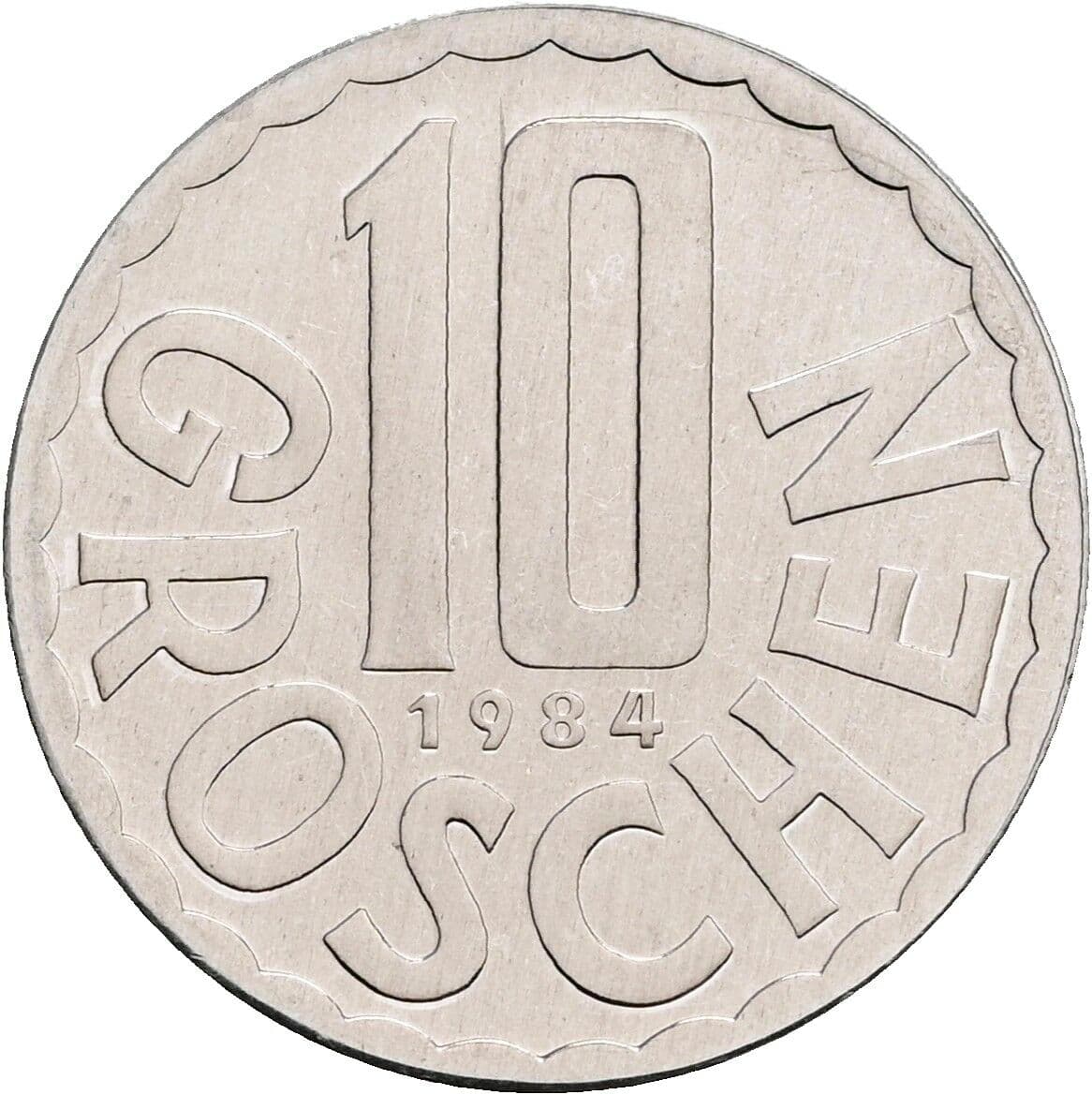 10 Groschen 1984 – Vorderseite