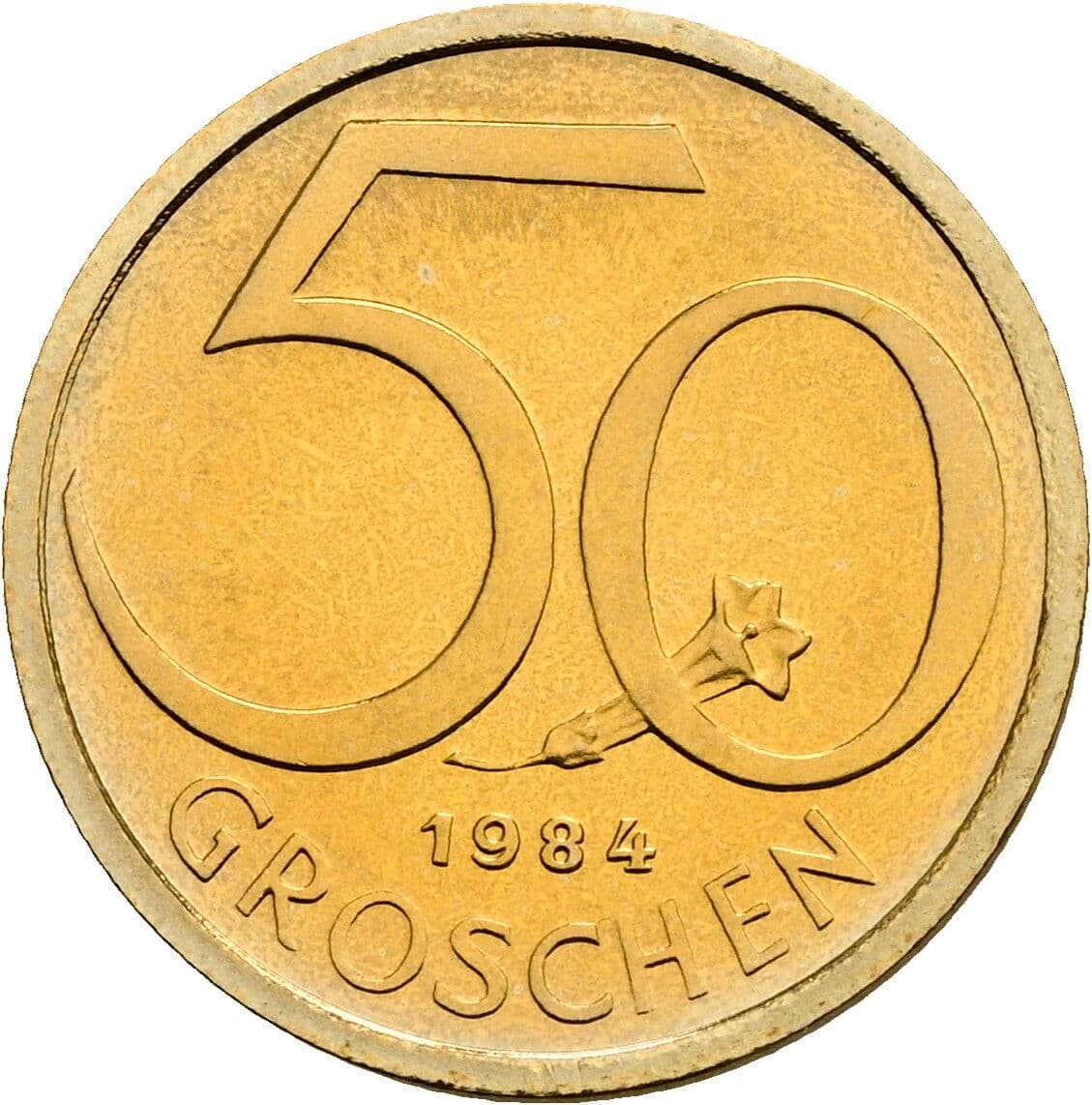 50 Groschen 1984 – Vorderseite