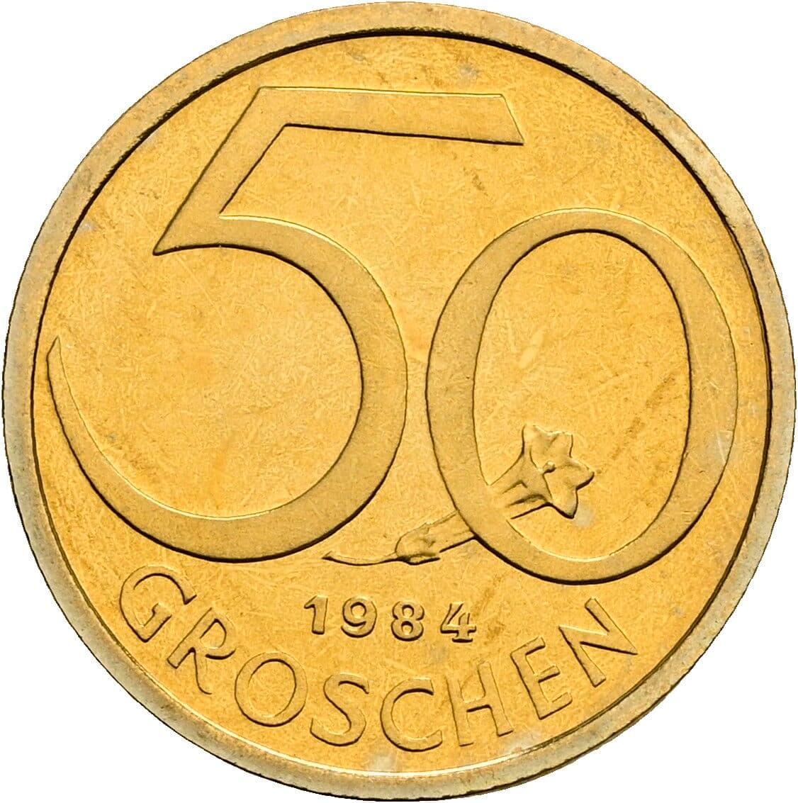 50 Groschen 1984 – Vorderseite