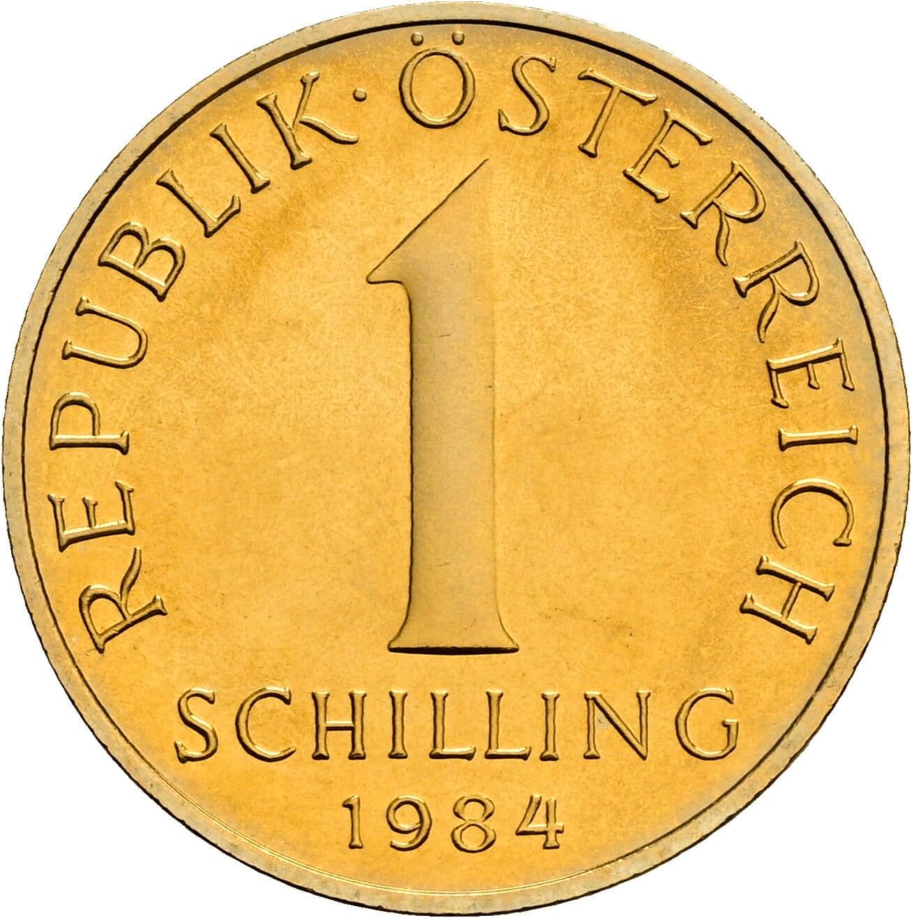 1 Schilling 1984 – Vorderseite
