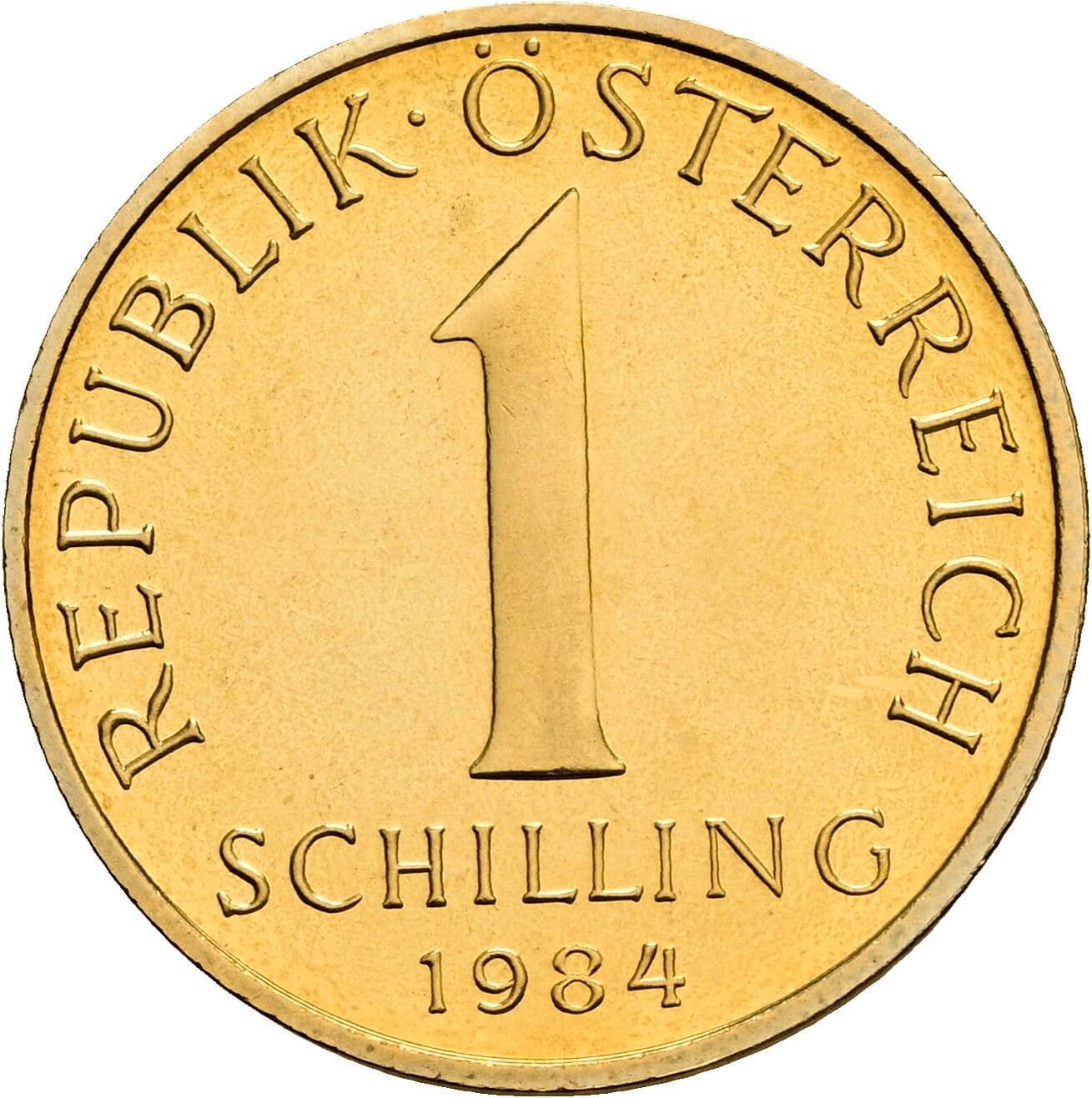 1 Schilling 1984 – Vorderseite
