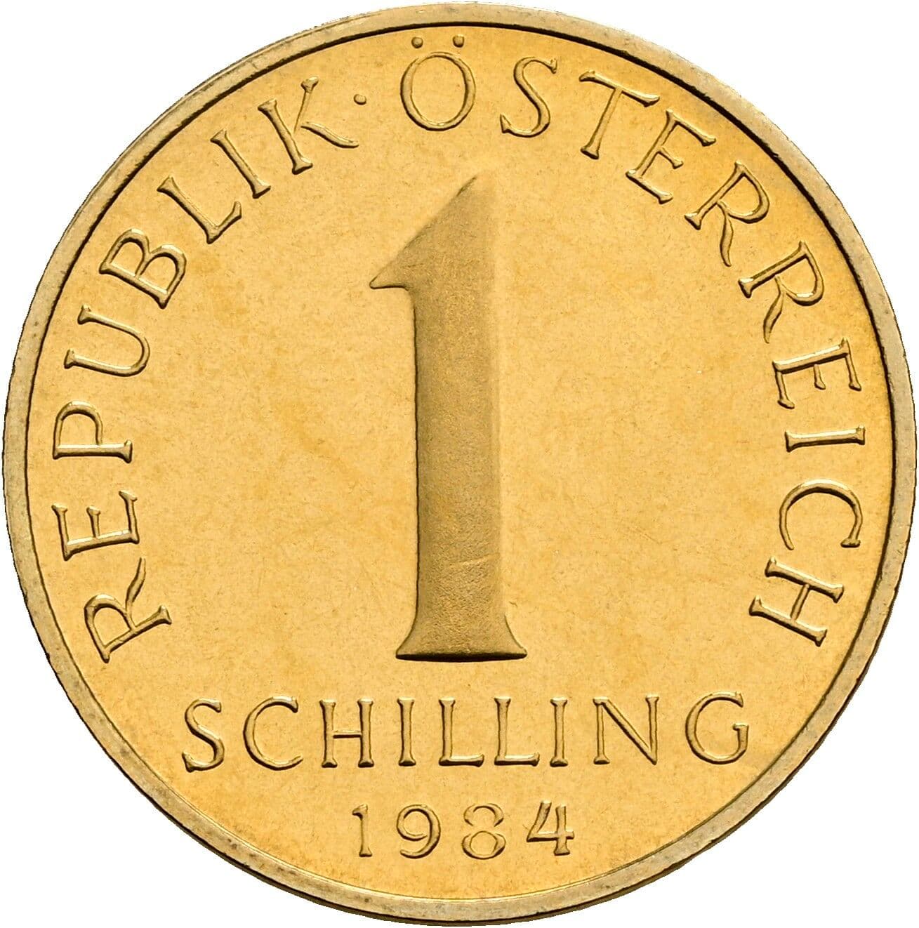 1 Schilling 1984 – Vorderseite