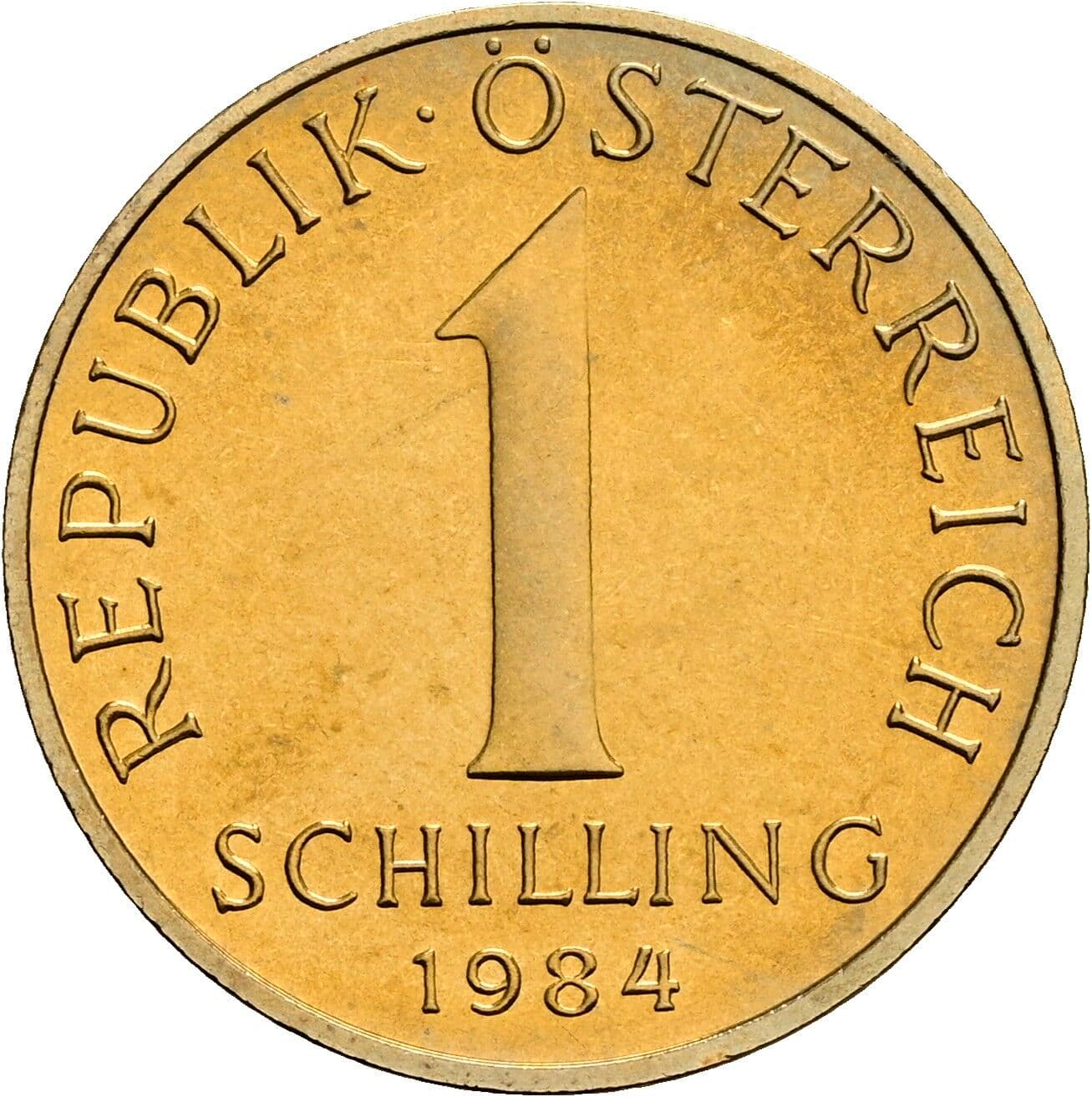 1 Schilling 1984 – Vorderseite