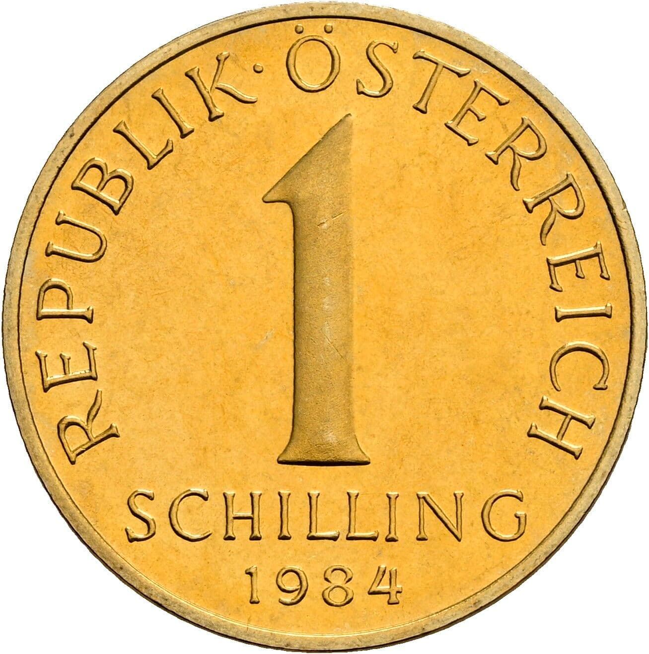 1 Schilling 1984 – Vorderseite