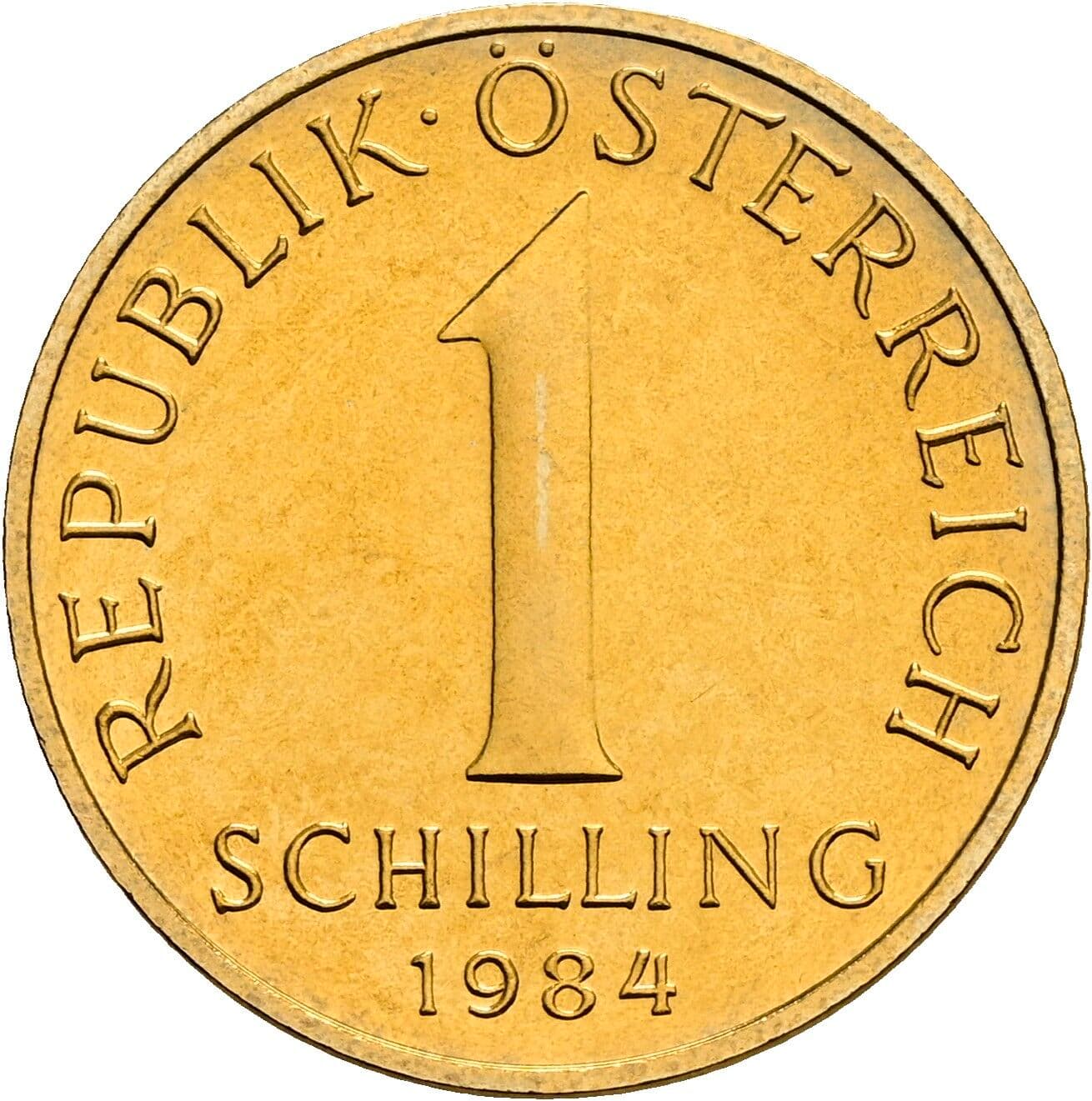 1 Schilling 1984 – Vorderseite
