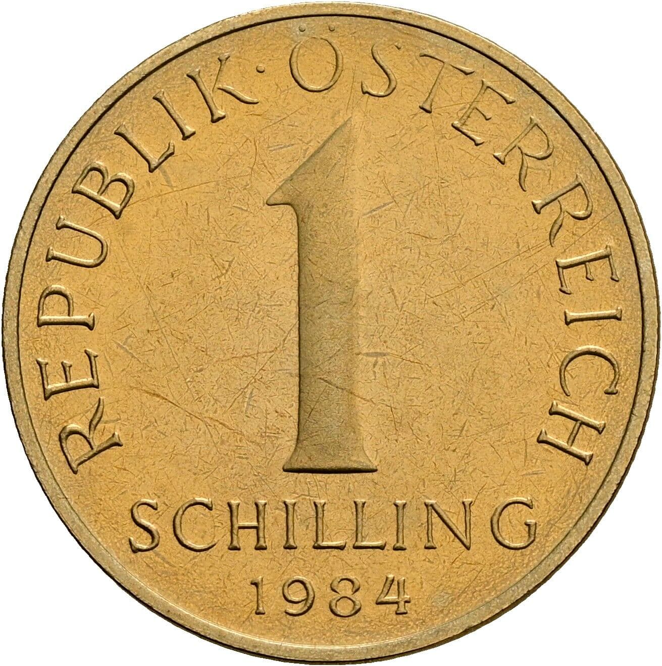 1 Schilling 1984 – Vorderseite