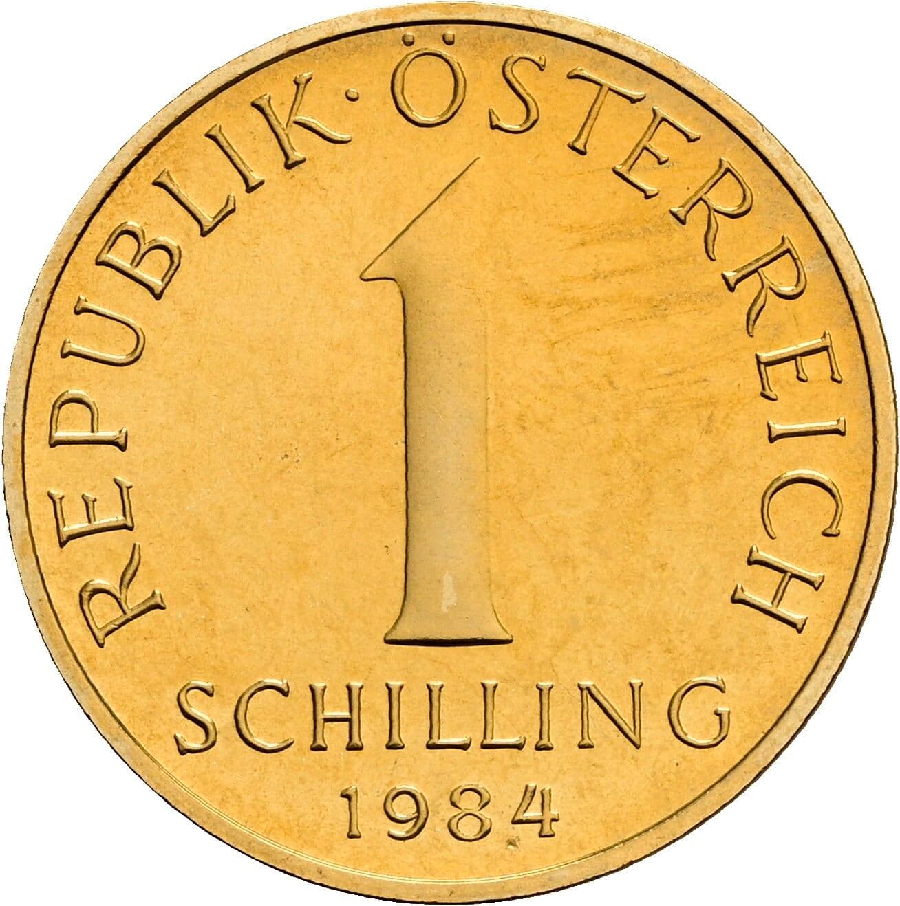 1 Schilling 1984 – Vorderseite