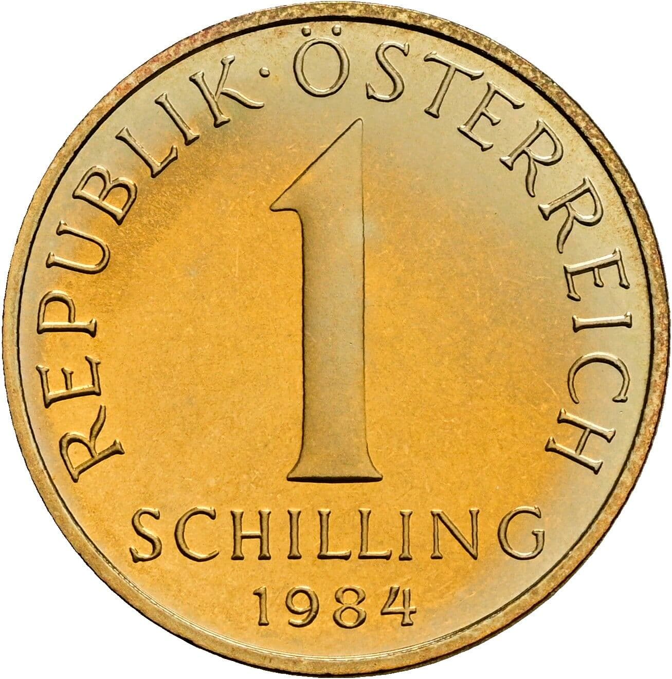 1 Schilling 1984 – Vorderseite