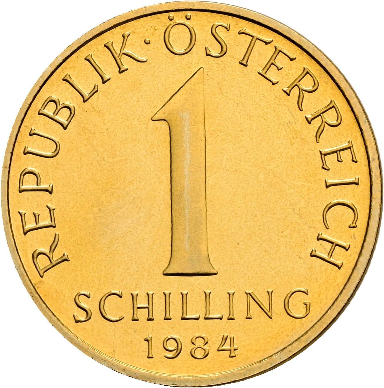 1 Schilling 1984 – Vorderseite