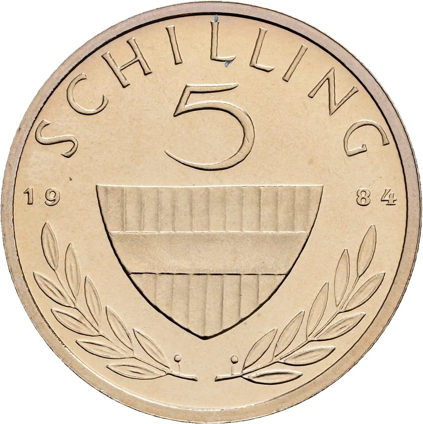 5 Schilling 1984 – Vorderseite
