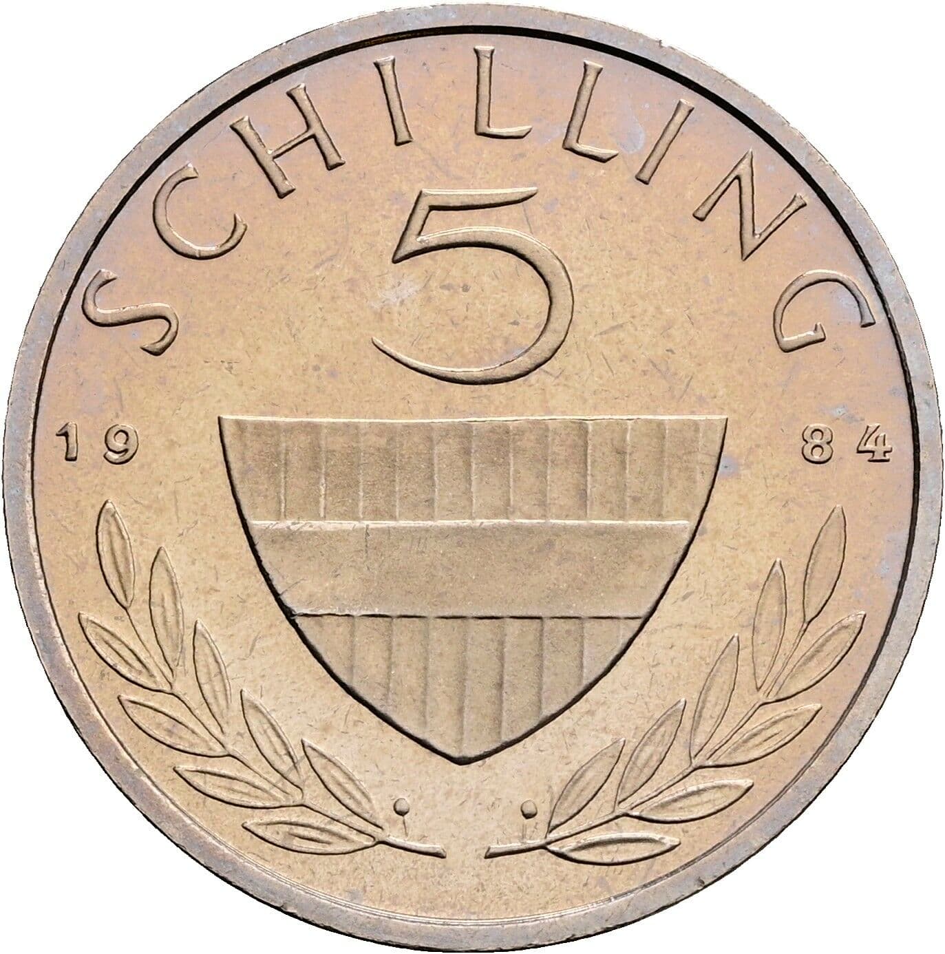 5 Schilling 1984 – Vorderseite