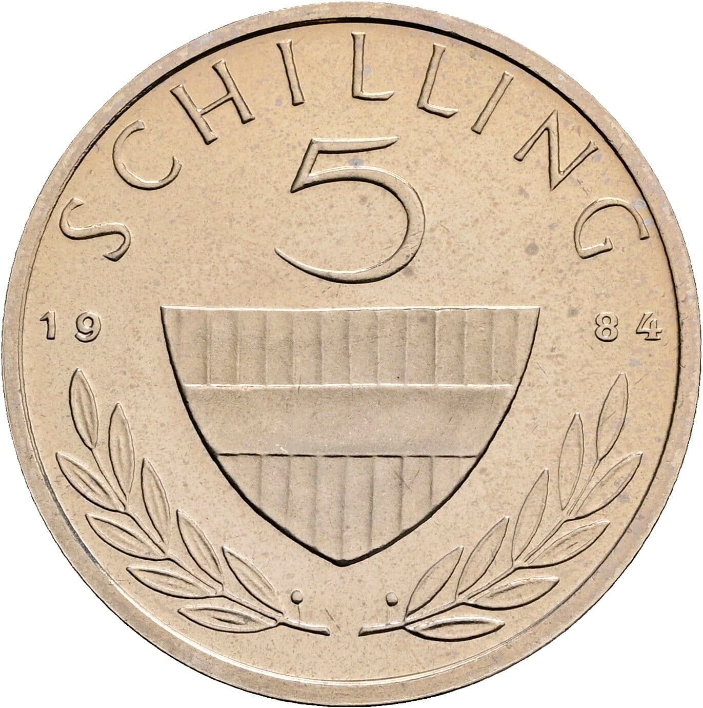 5 Schilling 1984 – Vorderseite