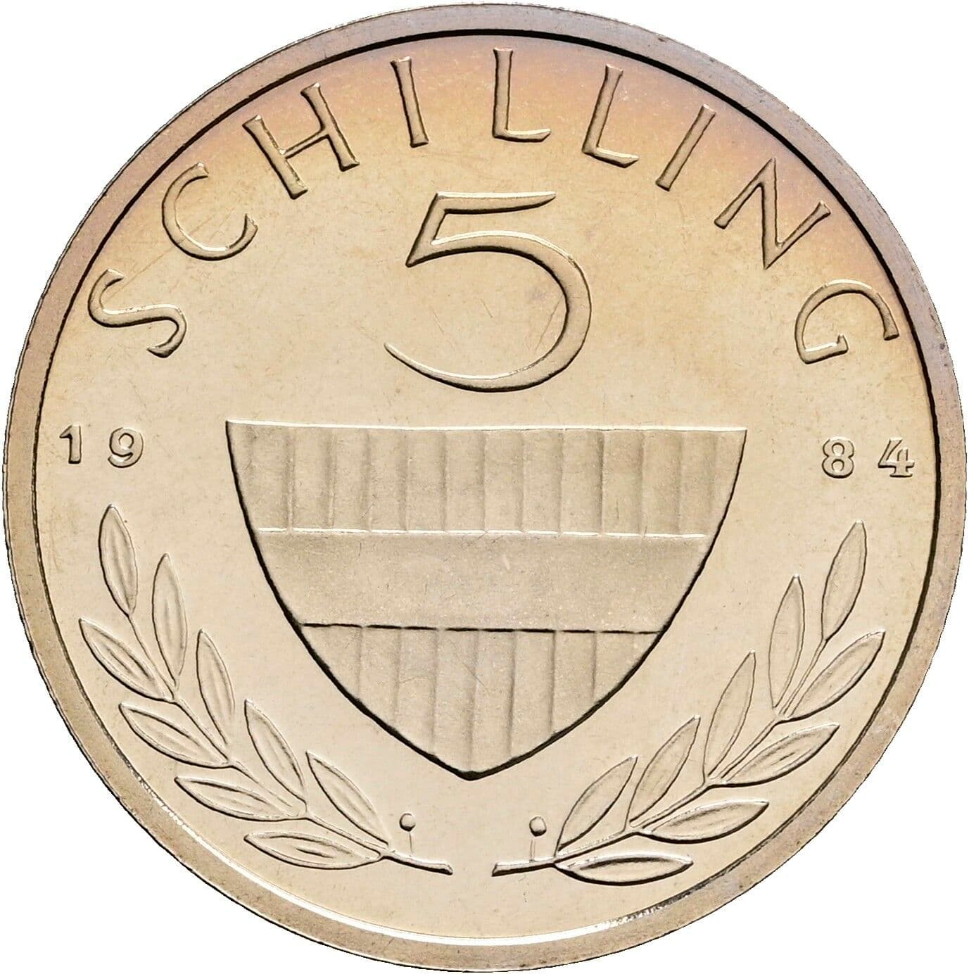 5 Schilling 1984 – Vorderseite