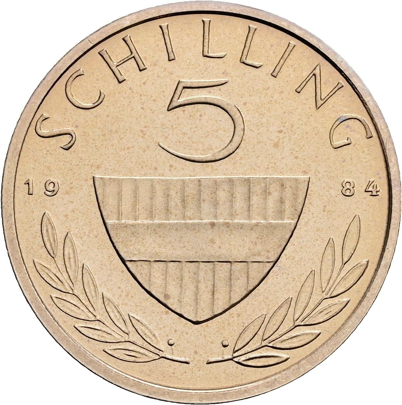 5 Schilling 1984 – Vorderseite