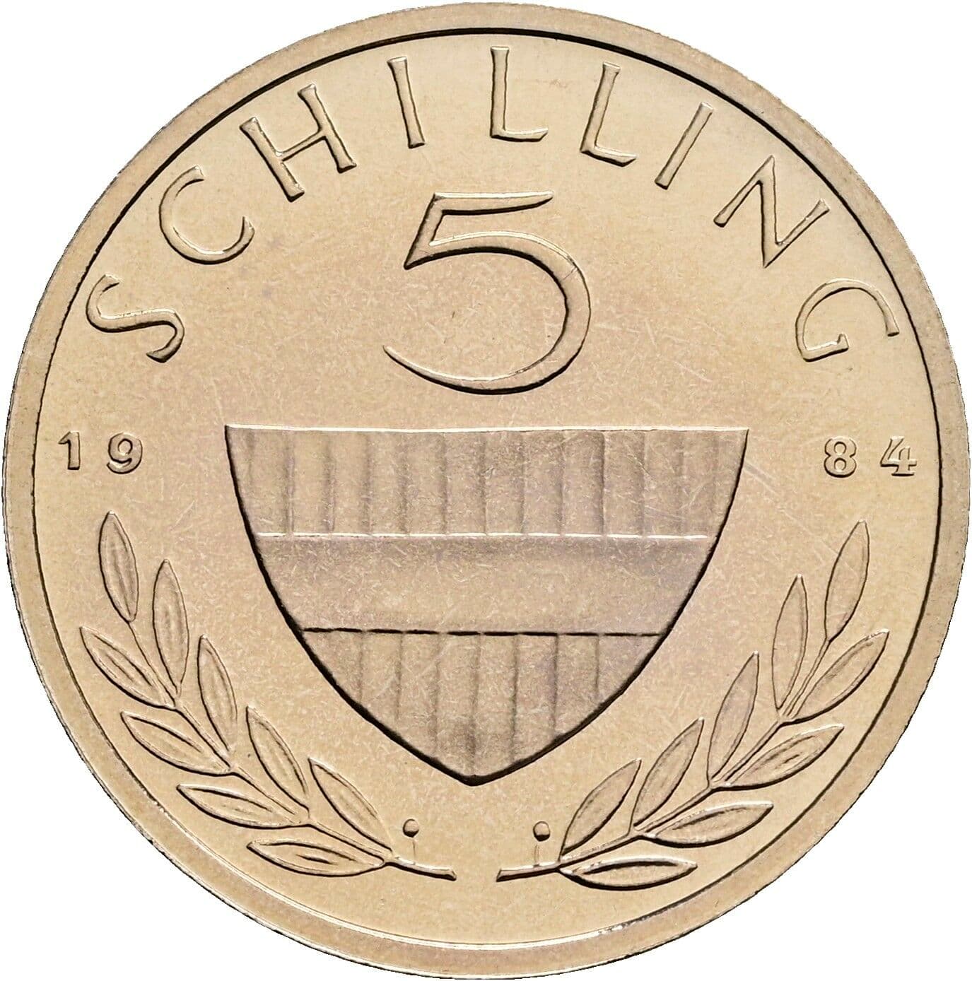5 Schilling 1984 – Vorderseite